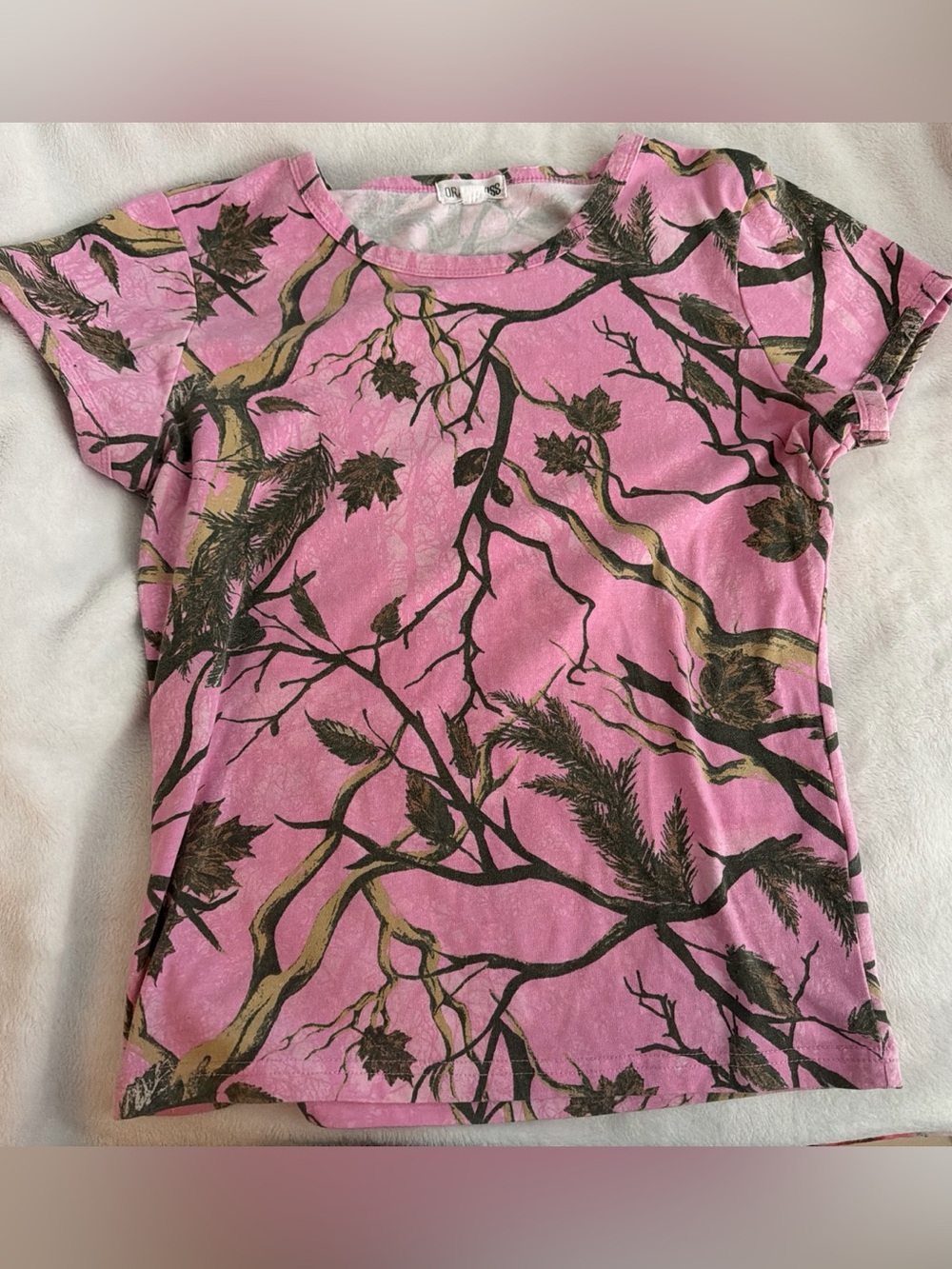 Pink Camo Short Sleeve Tee